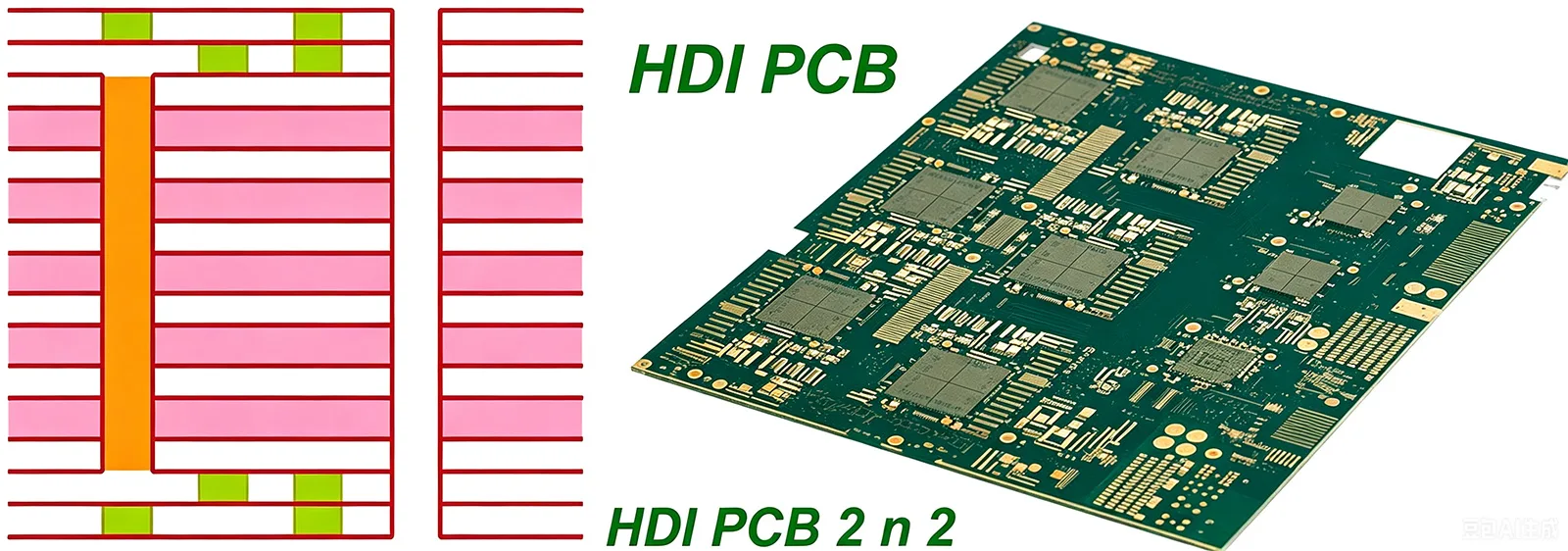 HDI PCB 2 n 2 HDI PCB 2 n 2